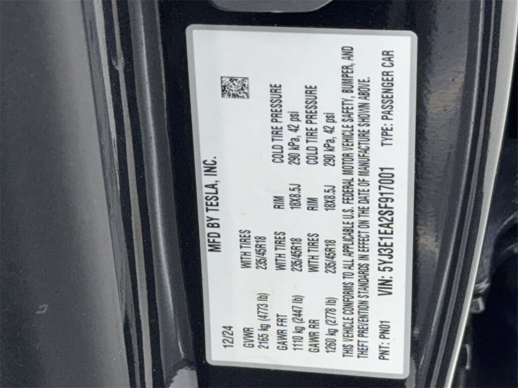 2025 Tesla Model 3 Long Range NAV,CAM,PANO,HTD STS,BLIND SPOT Plano TX