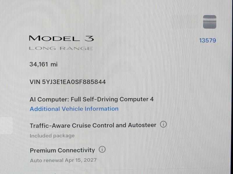 2025 Tesla Model 3 Long Range RWD *TRAFFIC AWARE CRUISE CONTROL, NAVIGATION, SAFETY ALERTS, SURROUND VIEW CAMERAS, PANORAMA GLASS ROOF, CLIMATE SEATS, HEATED STEERING, WIRELESS CHARGING Round Rock TX