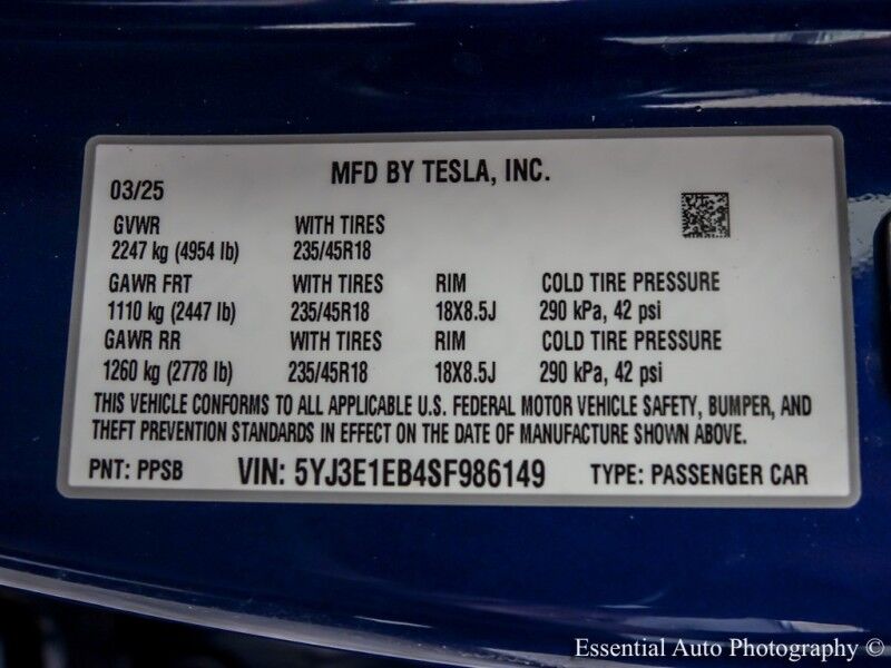2025 Tesla Model 3 Long Range Willowbrook IL
