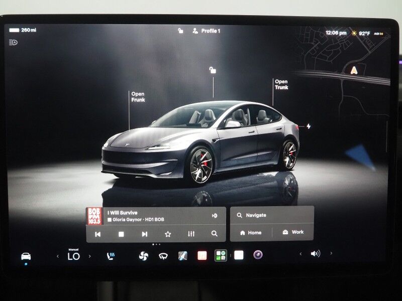 2025 Tesla Model 3 Performance AWD *TRAFFIC AWARE CRUISE CONTROL, NAVIGATION, SAFETY ALERTS, SURROUND VIEW CAMERAS, PANORAMA GLASS ROOF, CLIMATE SEATS, HEATED STEERING, 20 INCH WARP FORGED WHEELS, WIRELESS CHARGING Round Rock TX