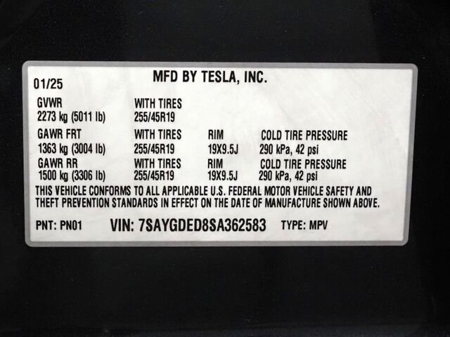 2025 Tesla Model Y Long Range *AUTOPILOT, NAVIGATION, SAFETY ALERTS, ADAPTIVE CRUISE, SURROUND VIEW CAMERAS, PANORAMA GLASS ROOF, HEATED SEATS/STEERING WHEEL, BLUETOOTH, WIRELESS CHARGING Round Rock TX