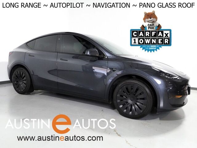 2025 Tesla Model Y Long Range *AUTOPILOT, NAVIGATION, SAFETY ALERTS, ADAPTIVE CRUISE, SURROUND VIEW CAMERAS, PANORAMA GLASS ROOF, HEATED SEATS/STEERING WHEEL, BLUETOOTH, WIRELESS CHARGING Round Rock TX