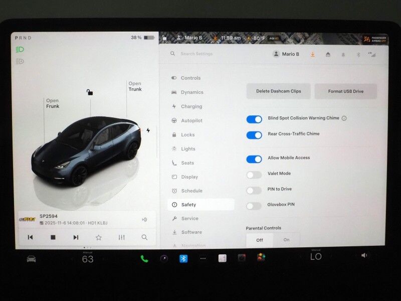 2025 Tesla Model Y Long Range AWD *AUTOPILOT, NAVIGATION, SAFETY ALERTS, ADAPTIVE CRUISE, SURROUND VIEW CAMERAS, PANORAMA GLASS ROOF, HEATED SEATS/STEERING WHEEL, 20 INCH WHEELS, WIRELESS CHARGING Round Rock TX