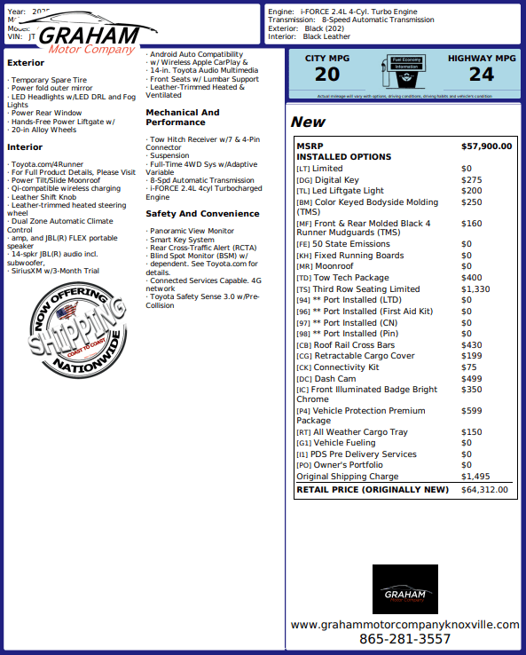 2025 Toyota 4Runner Limited
