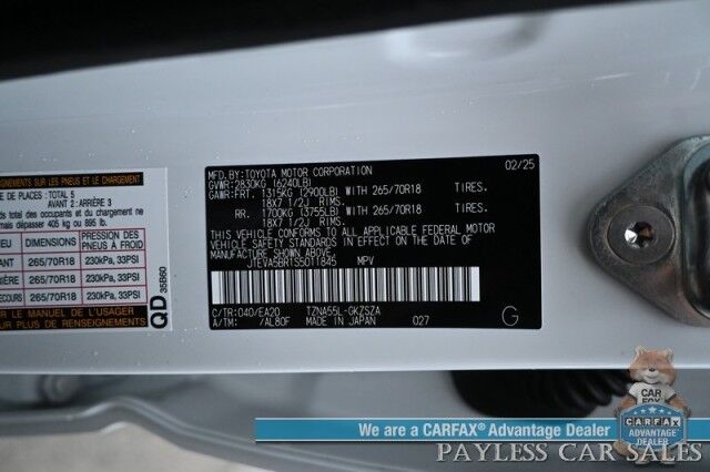 2025 Toyota 4Runner TRD Off Road Premium / 4X4 / Auto Start / Heated & Cooled Leather Seats / Heated Steering / Sunroof / JBL Speakers / Adaptive Cruise / Lane Depart & Blind Spot / Apple CarPlay & Android Auto / Tow Pkg / 1-Owner Anchorage AK