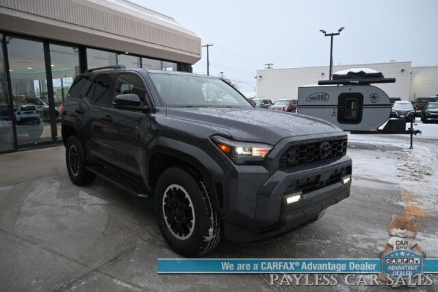 2025 Toyota 4Runner TRD Off Road Premium / 4X4 / Auto Start / Heated & Cooled Leather Seats / Heated Steering / Sunroof / JBL Speakers / Adaptive Cruise / Lane Depart & Blind Spot / Apple CarPlay & Android Auto / Tow Pkg / 1-Owner Anchorage AK 2025 Toyota 4Runner TRD Off Road Premium / 4X4 / Auto Start / Heated & Cooled Leather Seats / Heated Steering / Sunroof / JBL Speakers / Adaptive Cruise / Lane Depart & Blind Spot / Apple CarPlay & Android Auto / Tow Pkg / 1-Owner Anchorage AK