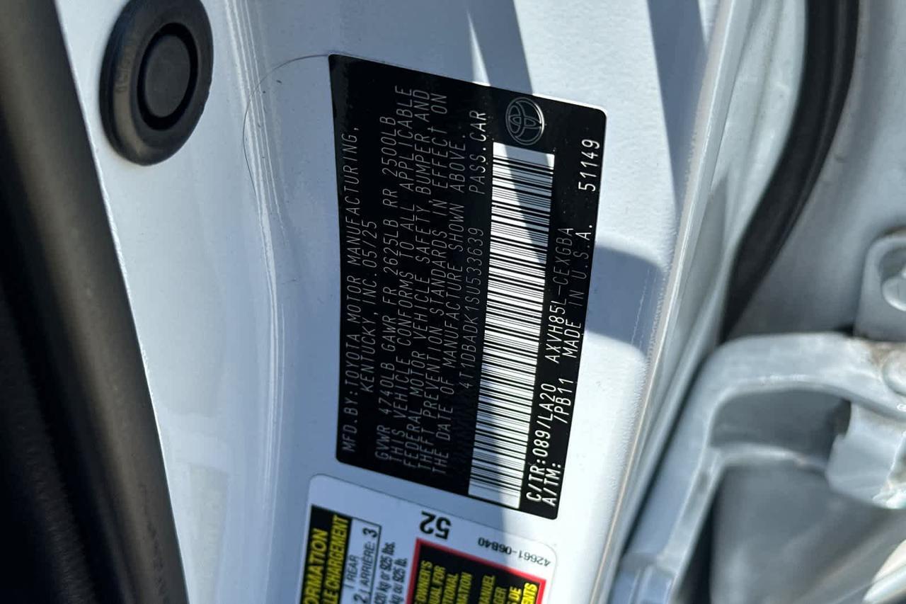 2025 Toyota Camry XLE Roseville CA