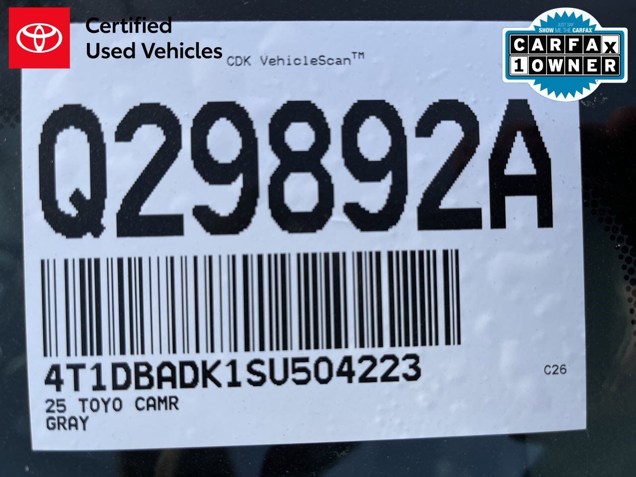 2025 Toyota Camry XSE White River Junction VT