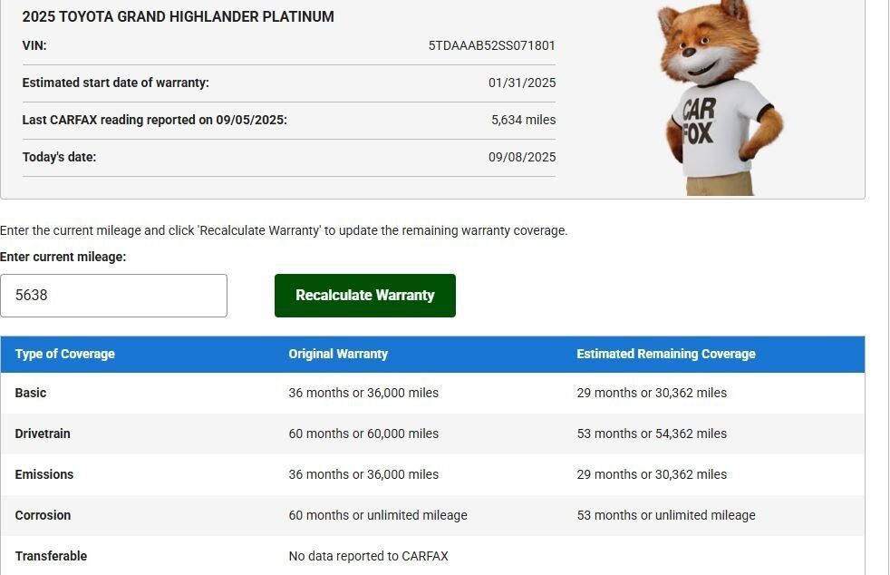 2025 Toyota Grand Highlander Platinum AWD Fond du Lac WI