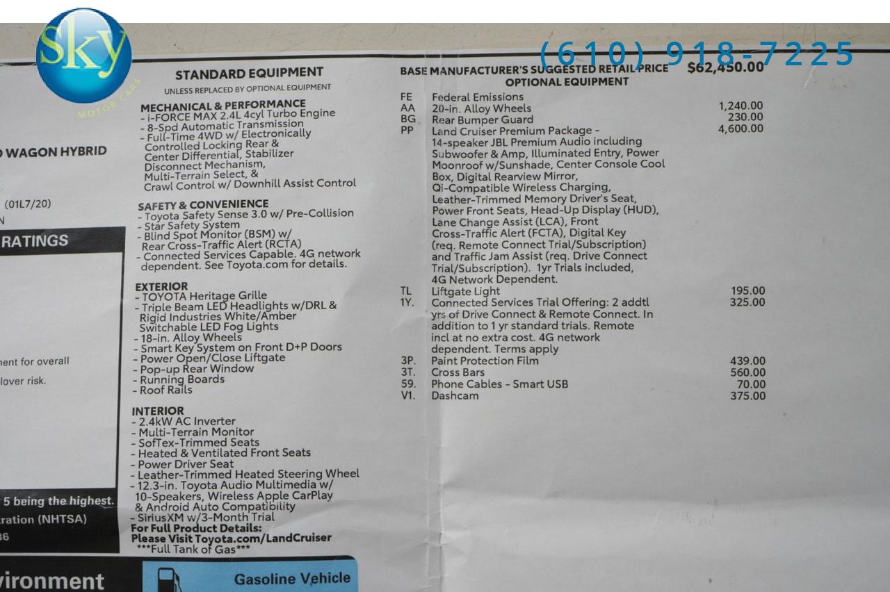 2025 Toyota Land Cruiser 4WD PREMIUM PACKAGE West Chester PA