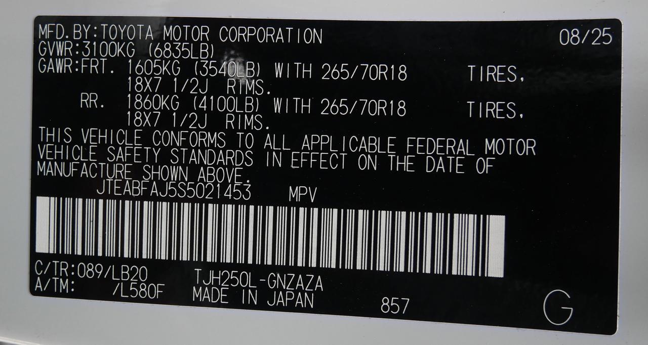 2025 Toyota Land Cruiser Base San Juan TX