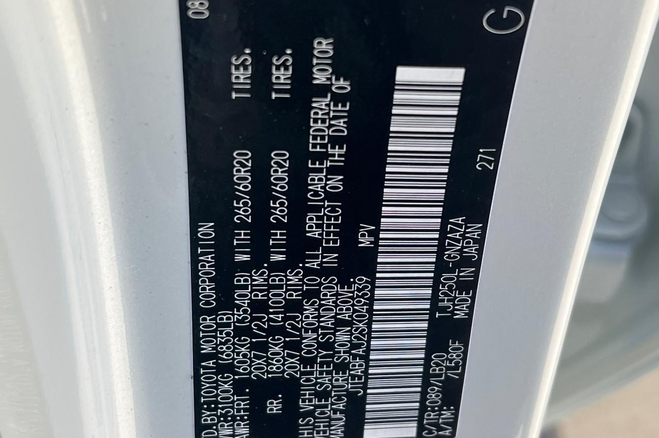 2025 Toyota Land Cruiser Base Ontario OR