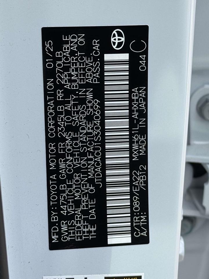 2025 Toyota Prius Plug-In Hybrid XSE Premium Fredericksburg VA