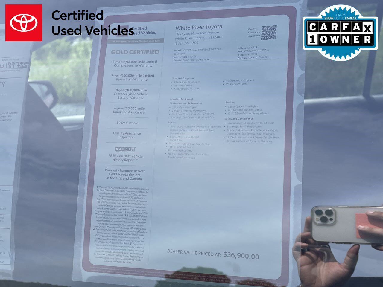 2025 Toyota RAV4 Hybrid LE White River Junction VT