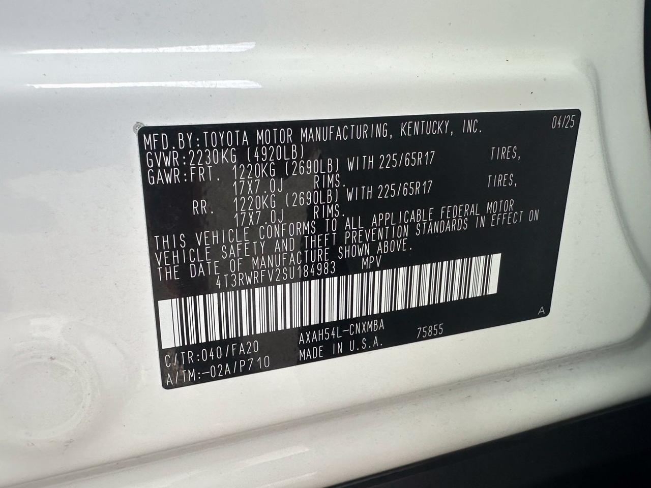 2025 Toyota RAV4 Hybrid XLE Fredericksburg VA