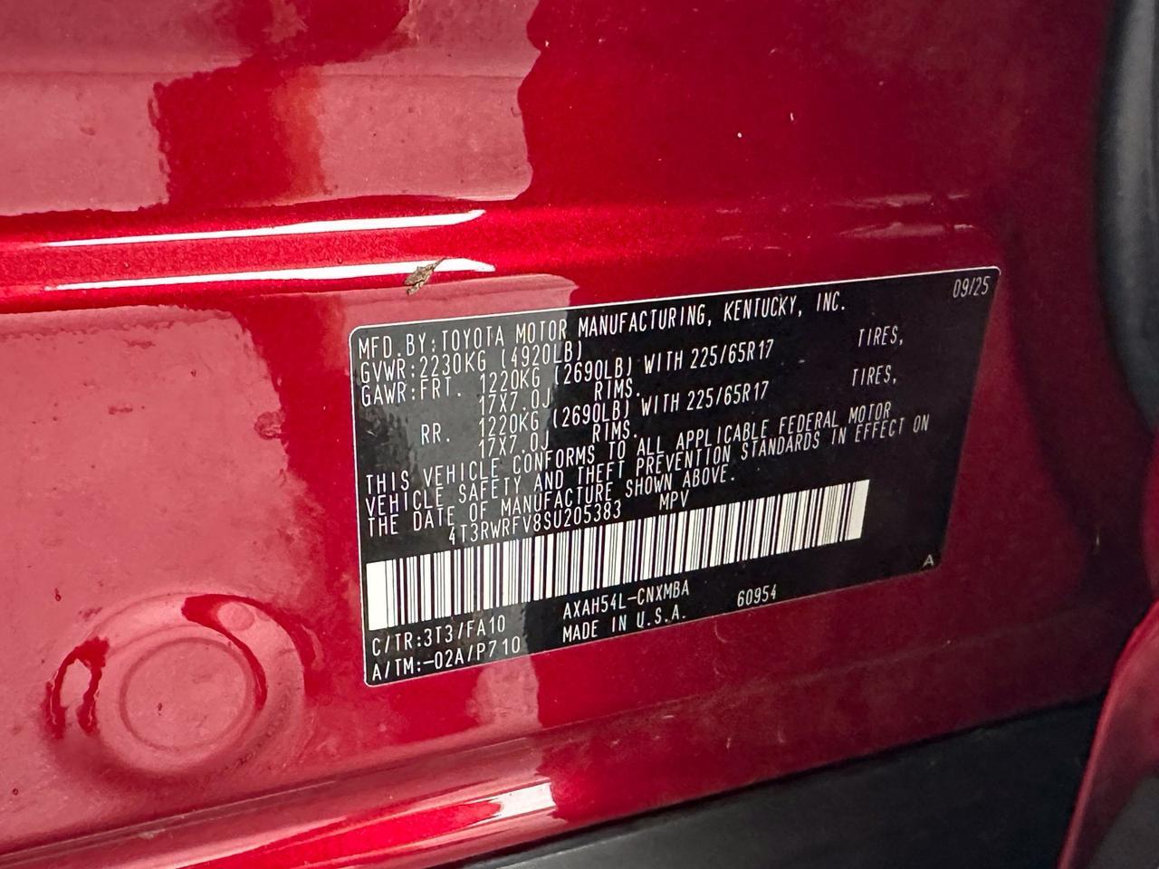2025 Toyota RAV4 Hybrid XLE Fredericksburg VA