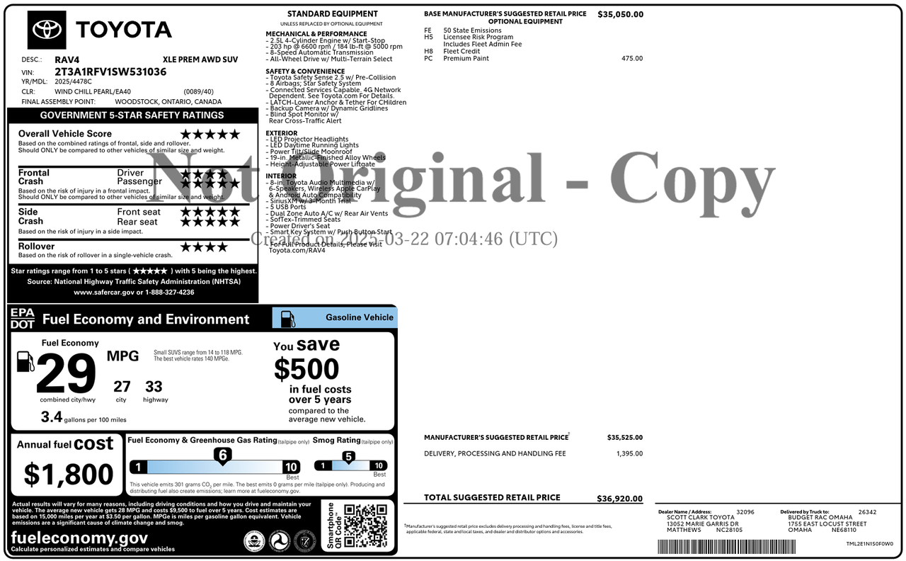 2025 Toyota RAV4 XLE Premium Knoxville TN