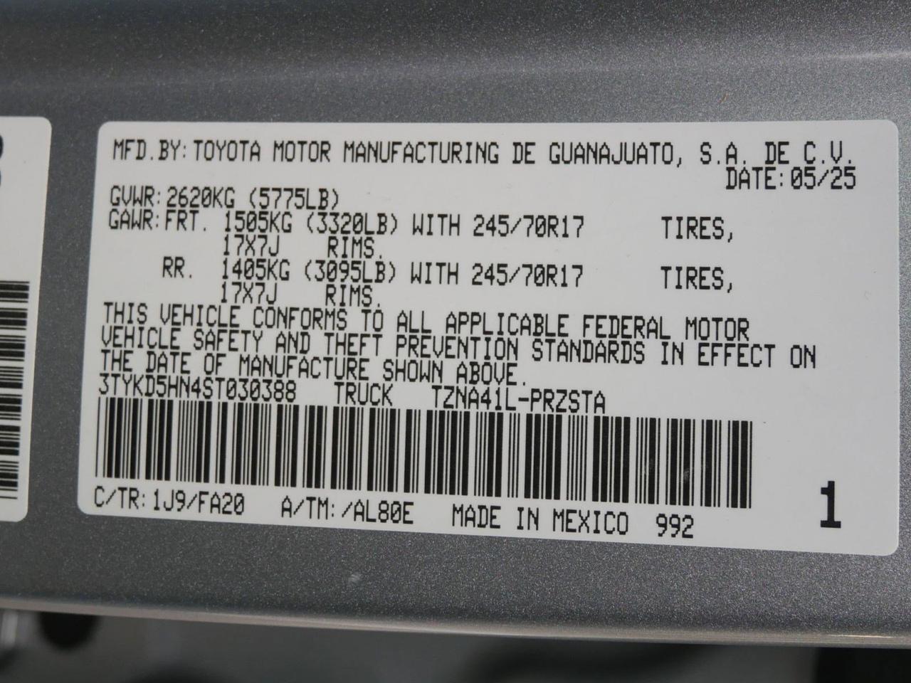 2025 Toyota Tacoma 2WD SR San Juan TX