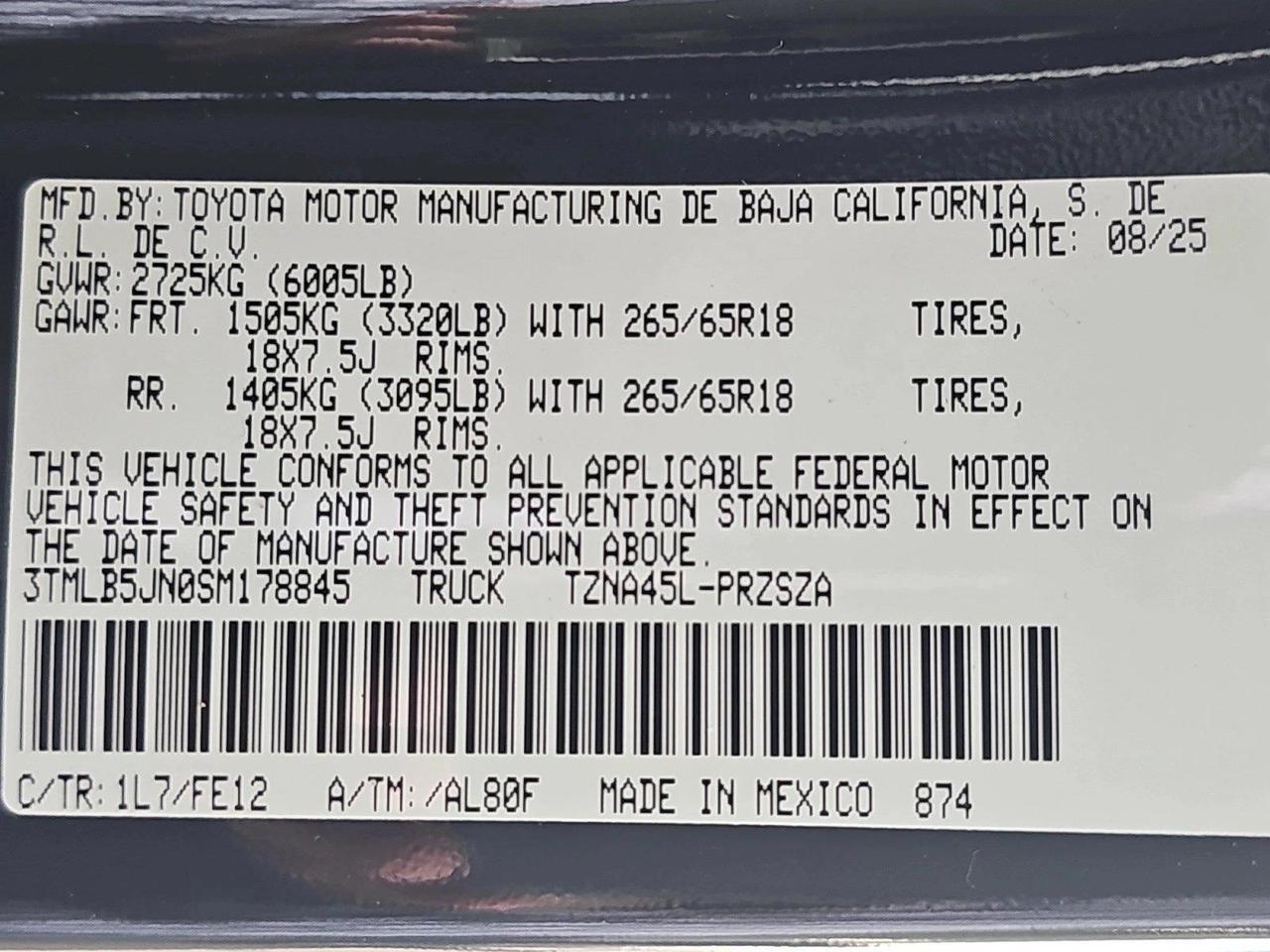 2025 Toyota Tacoma 4WD TRD Sport Roseville CA