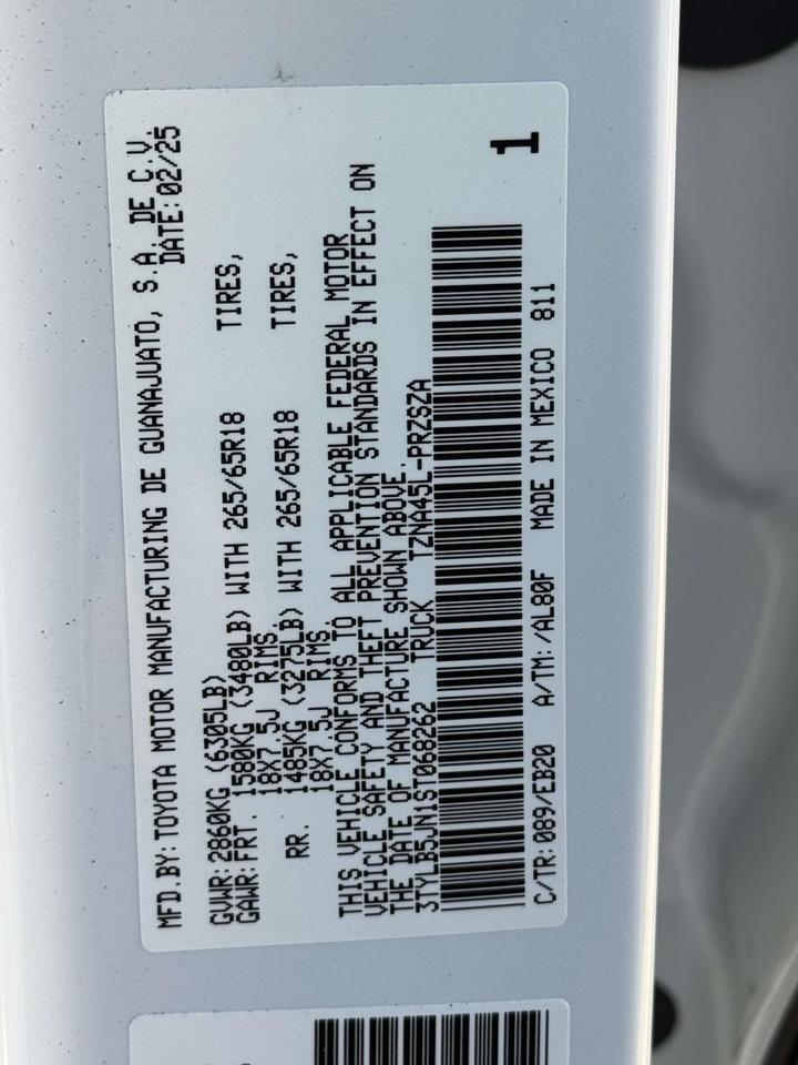 2025 Toyota Tacoma Limited Fredericksburg VA