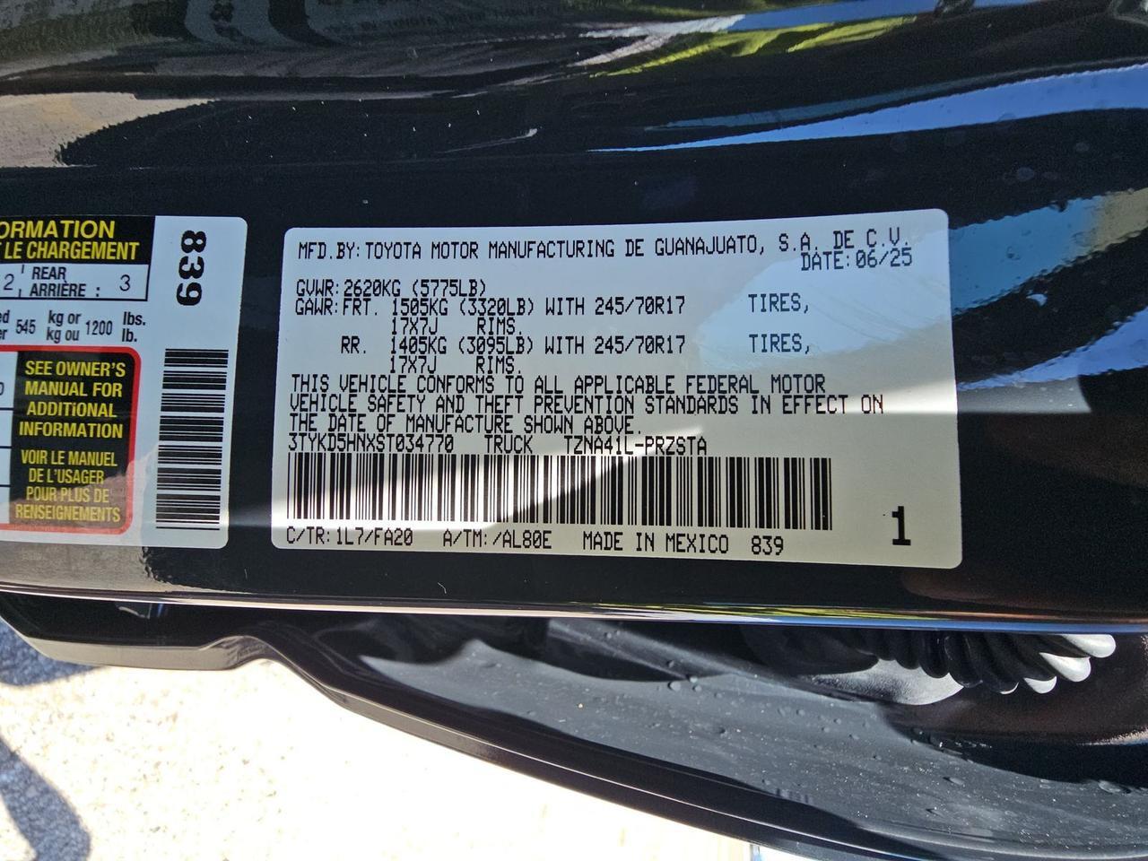 2025 Toyota Tacoma SR Stafford VA