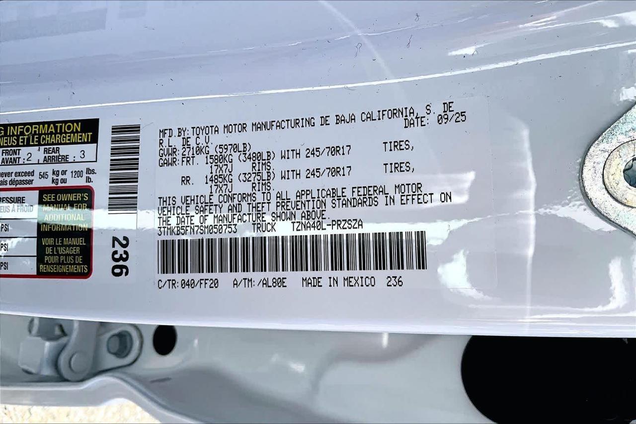 2025 Toyota Tacoma SR5 Folsom CA