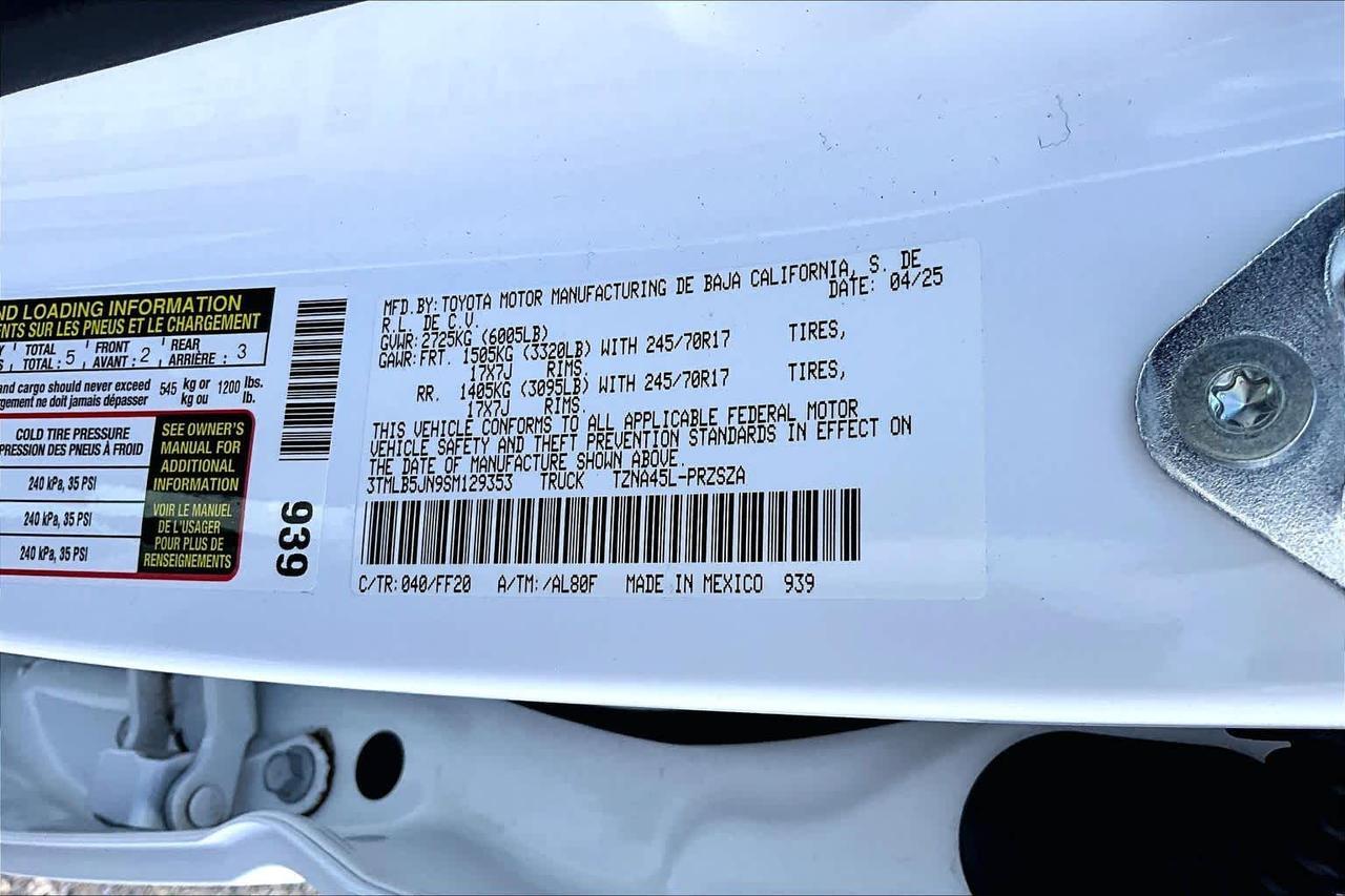 2025 Toyota Tacoma SR5 Folsom CA
