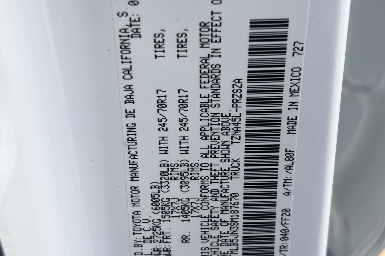 2025 Toyota Tacoma SR5 Ontario OR