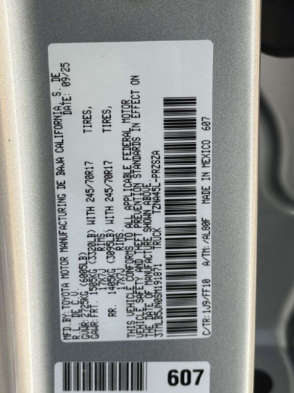 2025 Toyota Tacoma SR5 Fredericksburg VA