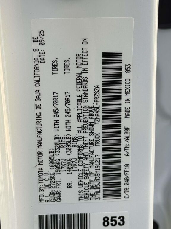 2025 Toyota Tacoma SR5 Fredericksburg VA