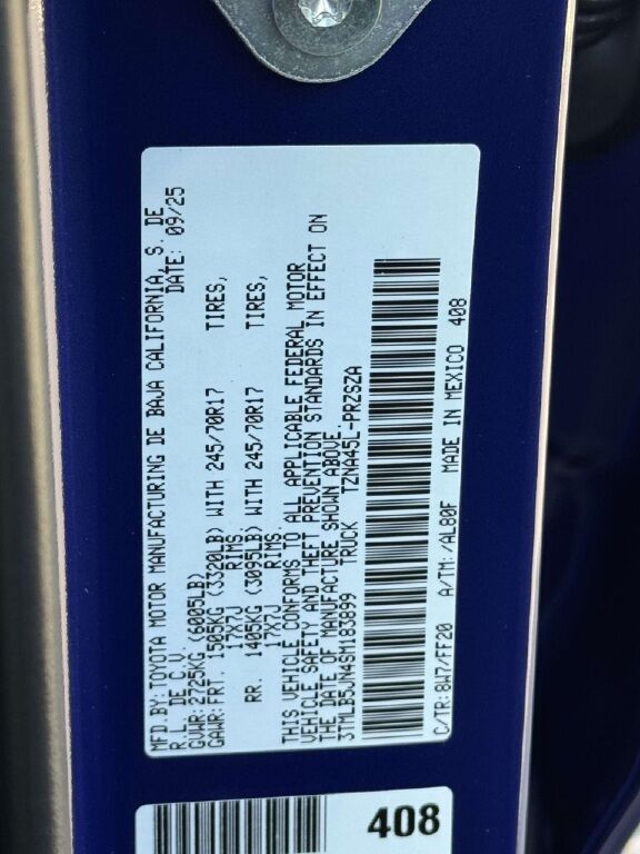 2025 Toyota Tacoma SR5 Fredericksburg VA