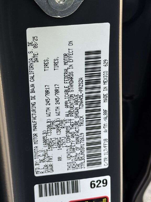 2025 Toyota Tacoma SR5 Fredericksburg VA