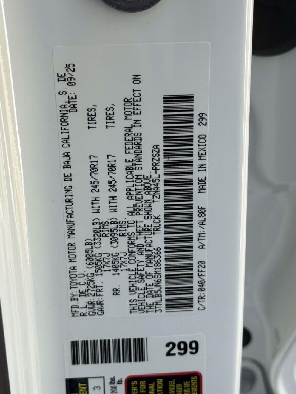 2025 Toyota Tacoma SR5 Fredericksburg VA