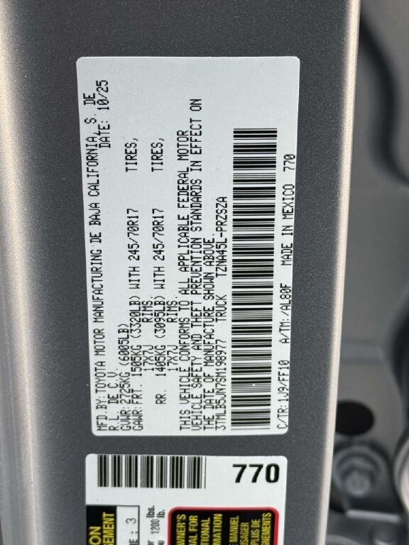 2025 Toyota Tacoma SR5 Fredericksburg VA