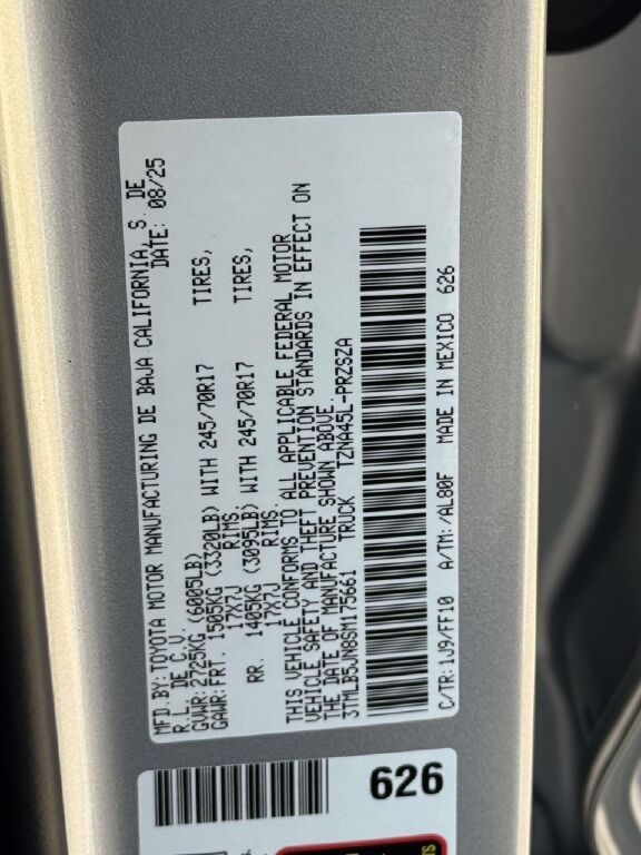 2025 Toyota Tacoma SR5 Fredericksburg VA