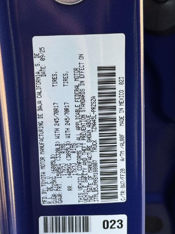 2025 Toyota Tacoma SR5 Fredericksburg VA