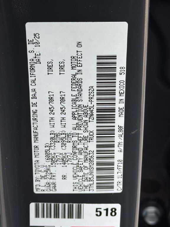 2025 Toyota Tacoma SR5 Fredericksburg VA