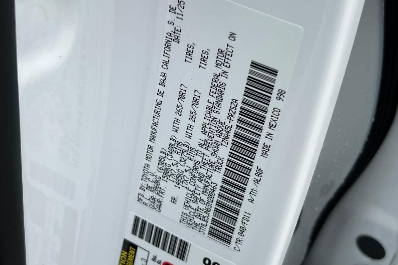 2025 Toyota Tacoma TRD Off Road Roseville CA