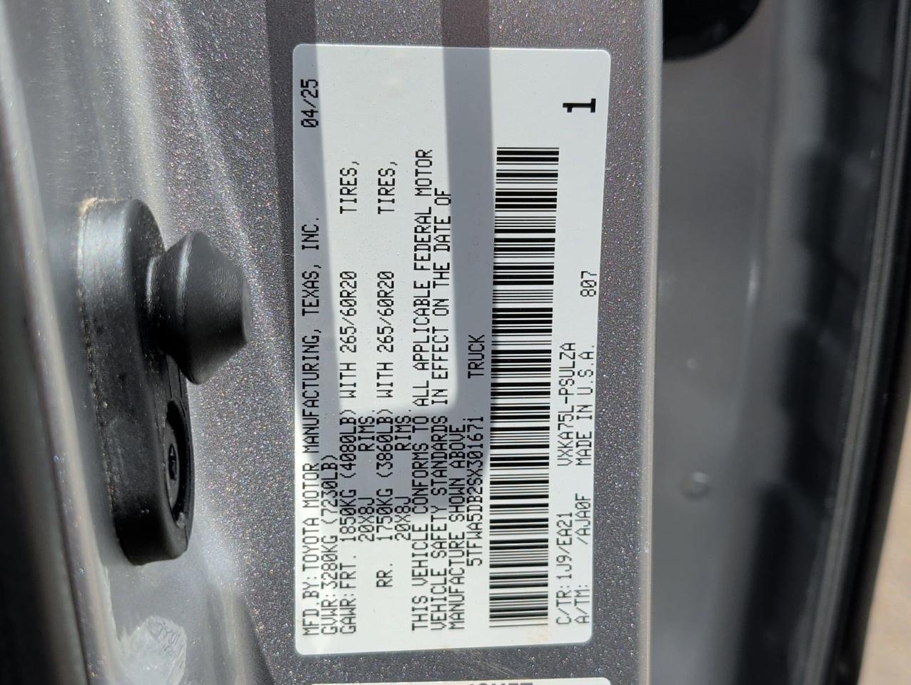 2025 Toyota Tundra 4WD Limited San Juan TX