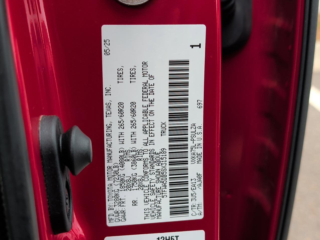 2025 Toyota Tundra 4WD Limited San Juan TX