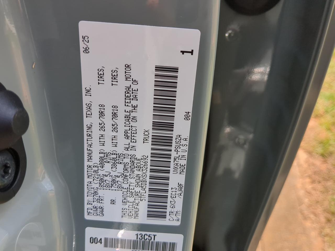 2025 Toyota Tundra 4WD SR5 Appleton WI