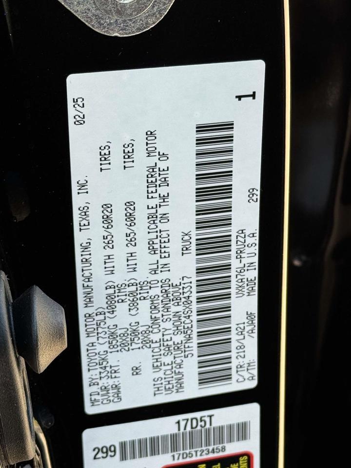 2025 Toyota Tundra Platinum Fredericksburg VA