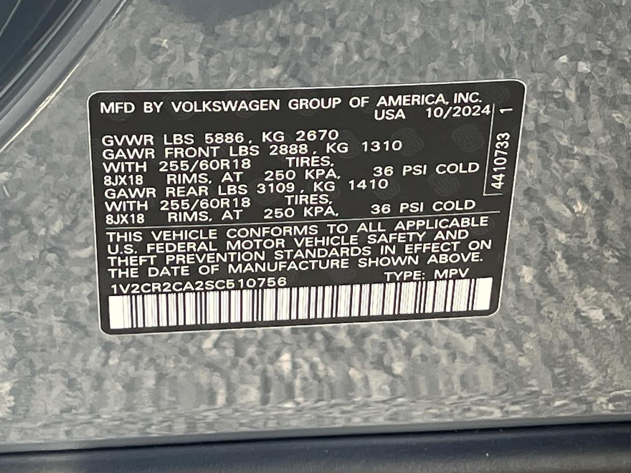 2025 Volkswagen Atlas 2.0T Peak Edition Hagerstown MD