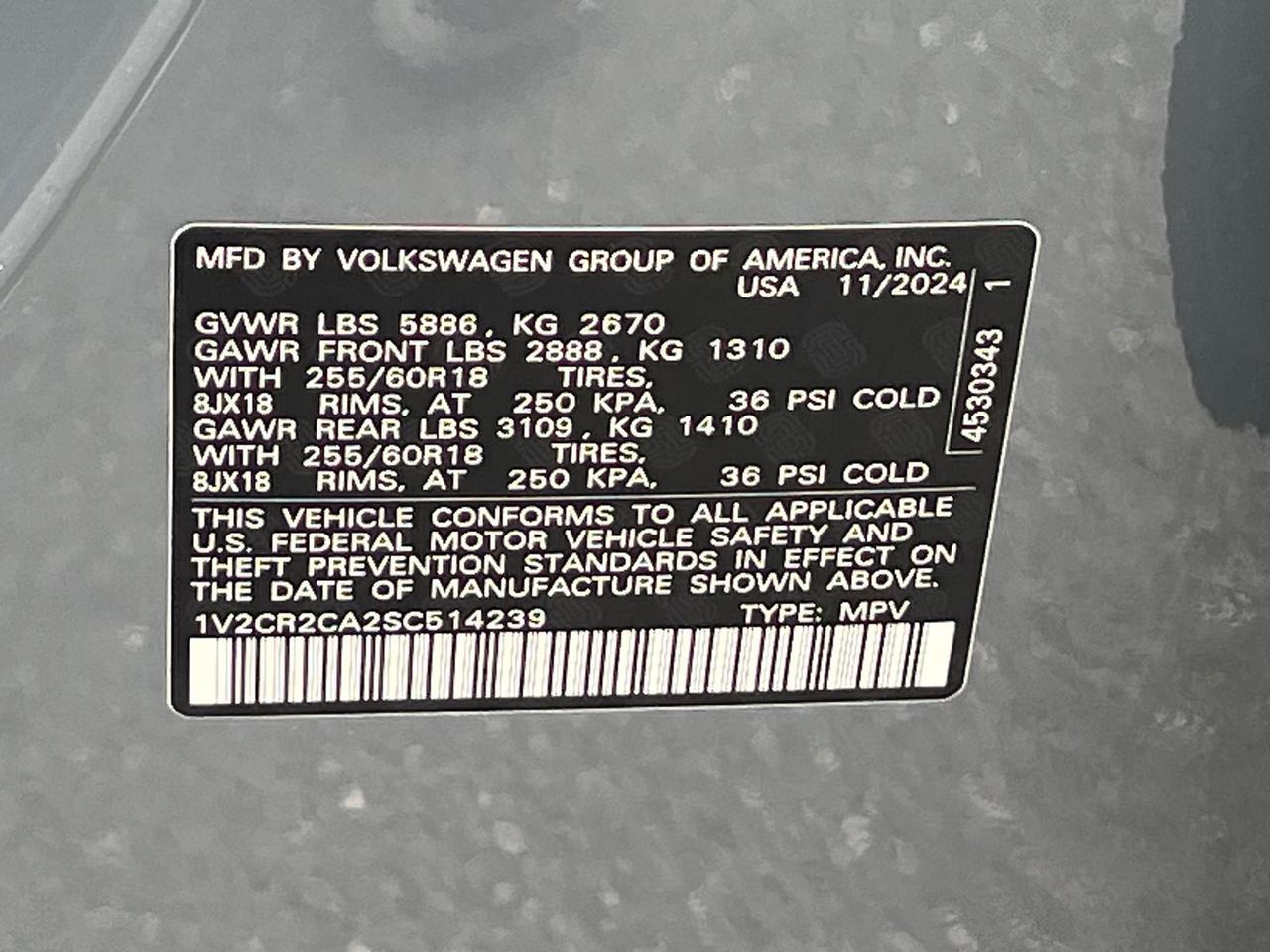 2025 Volkswagen Atlas 2.0T Peak Edition Hagerstown MD