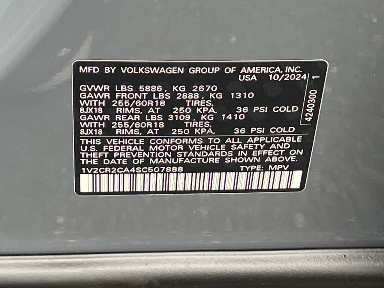 2025 Volkswagen Atlas 2.0T Peak Edition Hagerstown MD