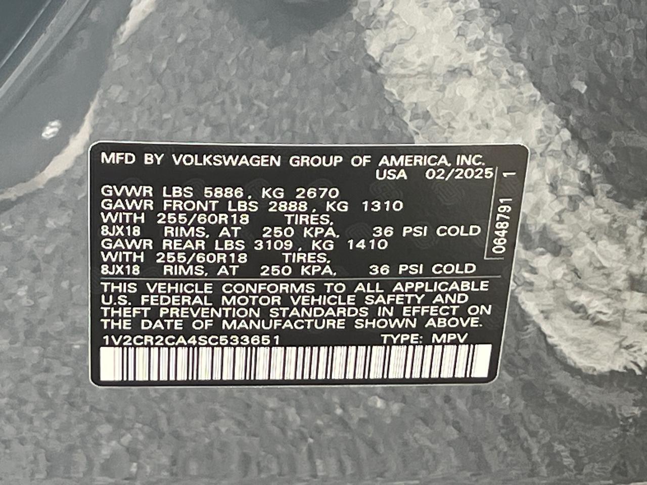 2025 Volkswagen Atlas 2.0T Peak Edition Hagerstown MD
