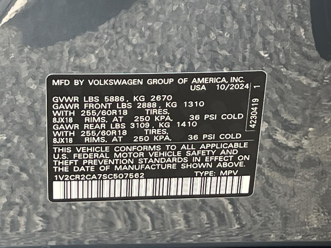 2025 Volkswagen Atlas 2.0T Peak Edition Hagerstown MD