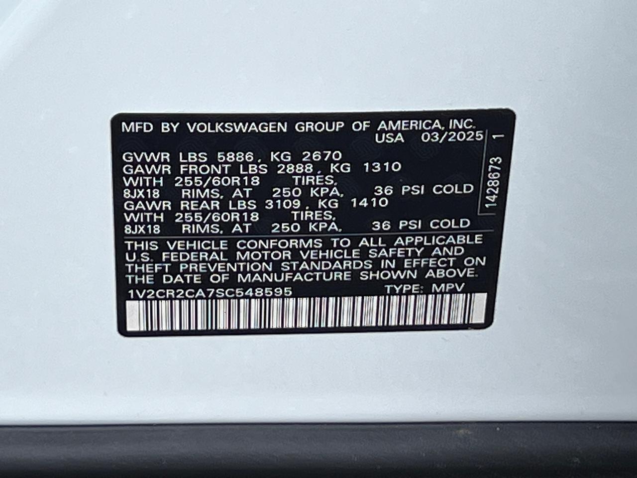2025 Volkswagen Atlas 2.0T Peak Edition Hagerstown MD