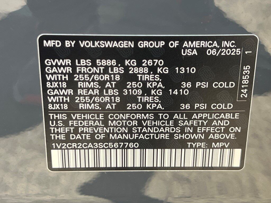 2025 Volkswagen Atlas 2.0T Peak Edition Springfield VA