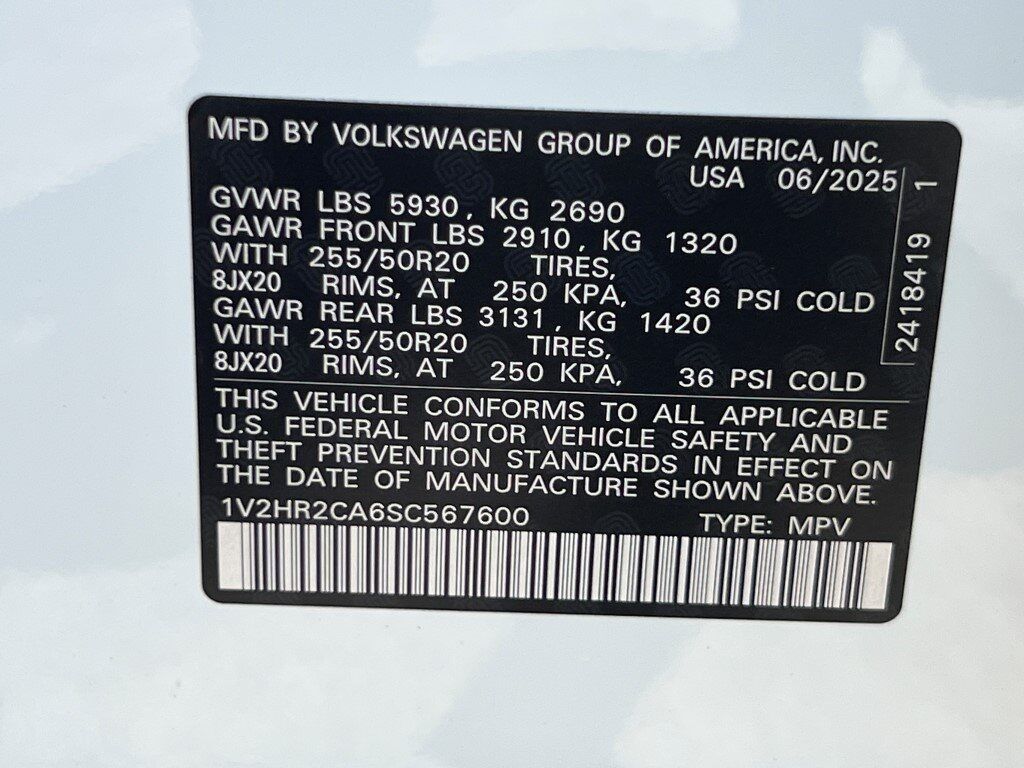 2025 Volkswagen Atlas 2.0T SE w/Technology Springfield VA